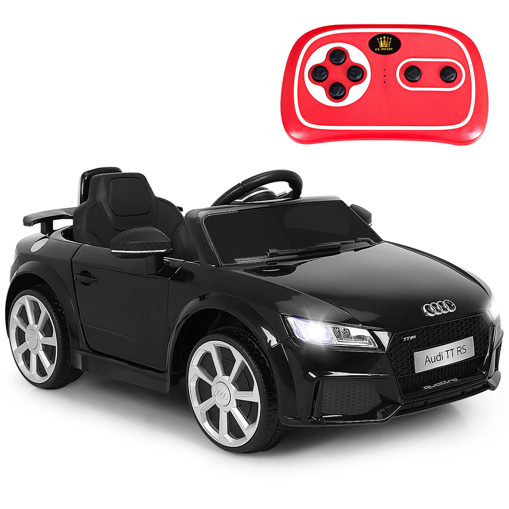 Costway Kids Black Licensed Audi TTRS Ride On Car with 2 Motors and MP3 Music 12V Image 5