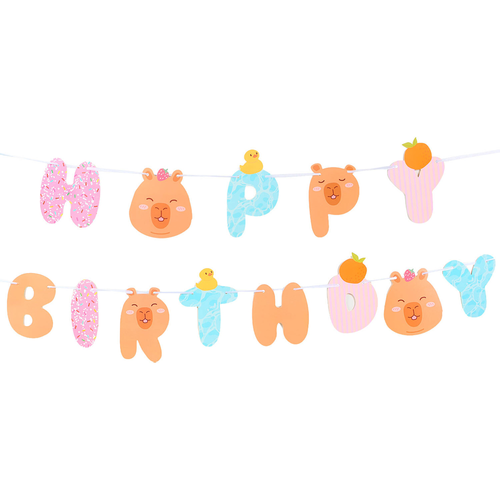 Capybara Happy Birthday Banner Image 2