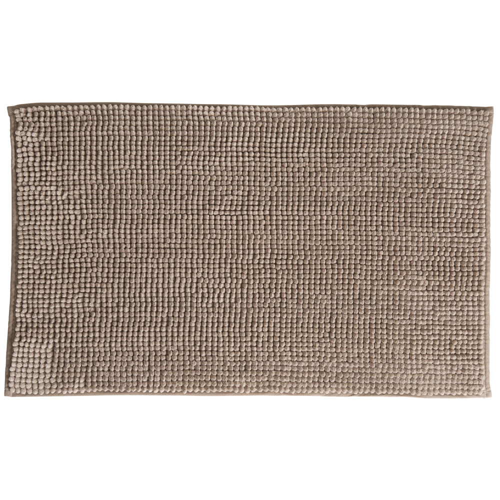 Wilko Supersoft Microfibre Natural Bath Mat Image 1