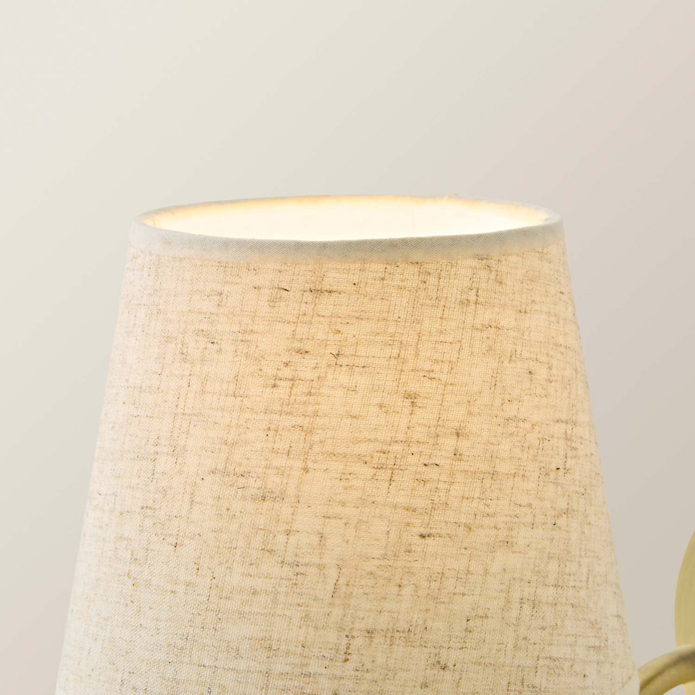 ValueLights Louise Linen Extra Small Tapered Table Lamp Shade Image 4