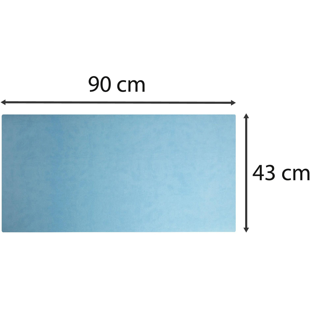 Exacompta Bee Blue Marine and Sky Blue Desk Mat 43 x 90cm Image 9
