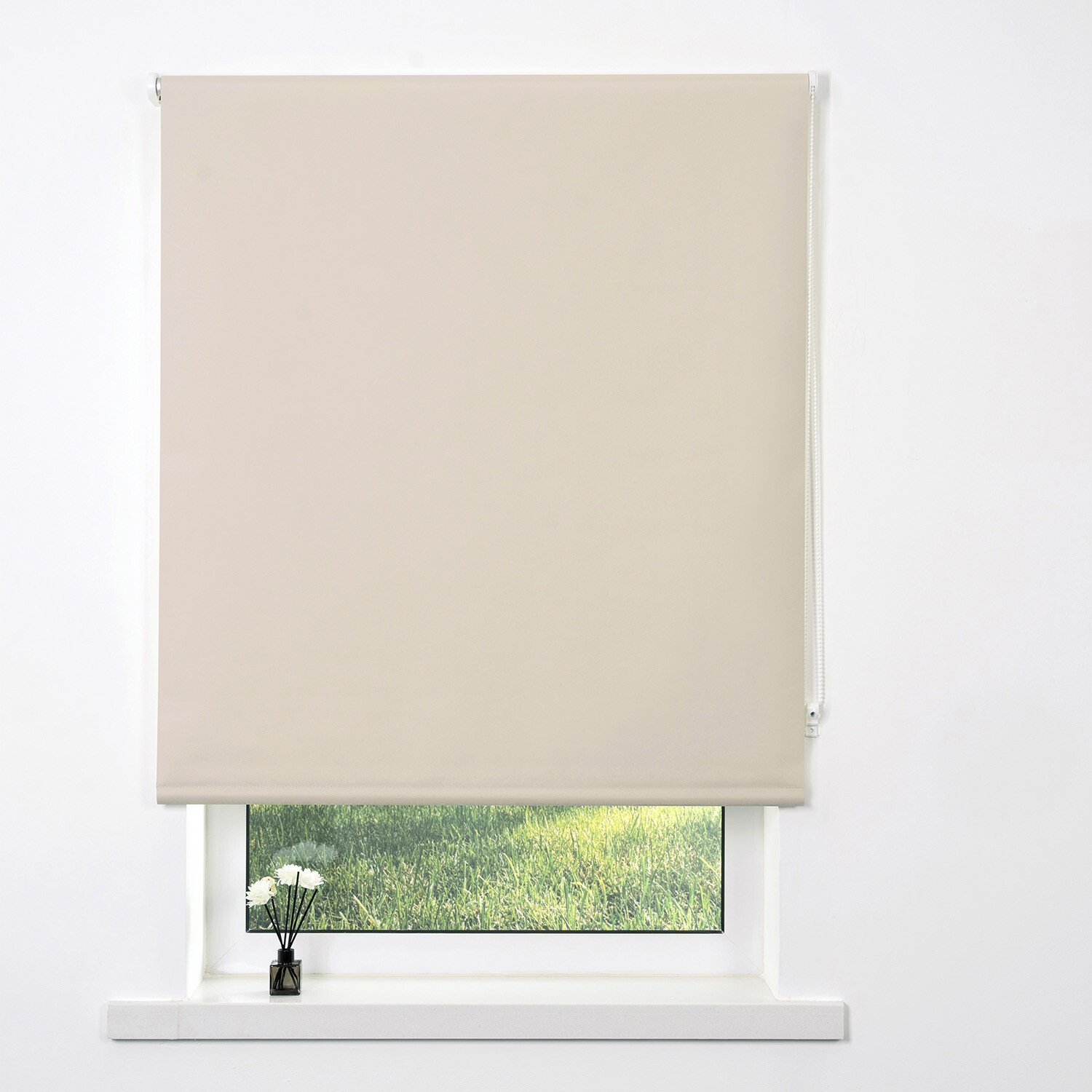 Plain Blackout Blinds - Oat / 120cm Image 1
