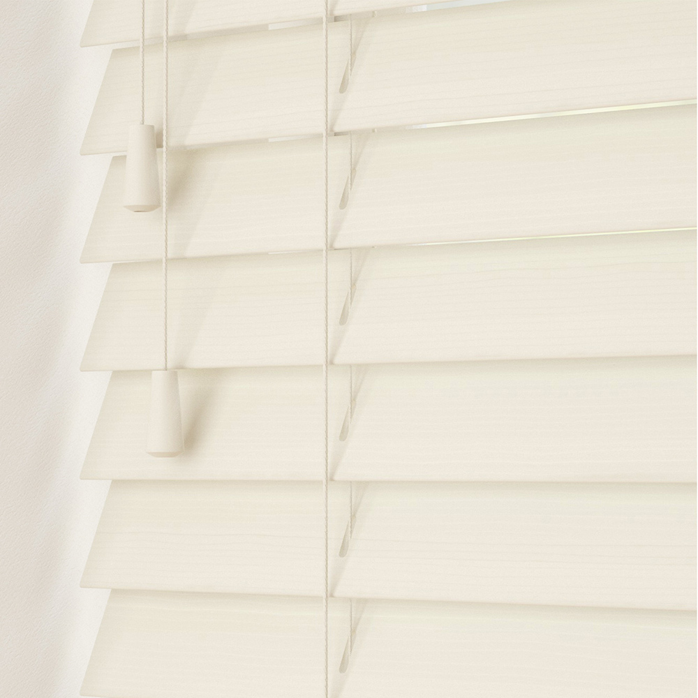 New Edge Blinds Grained Venetian Blinds Misty White 220cm Image 1