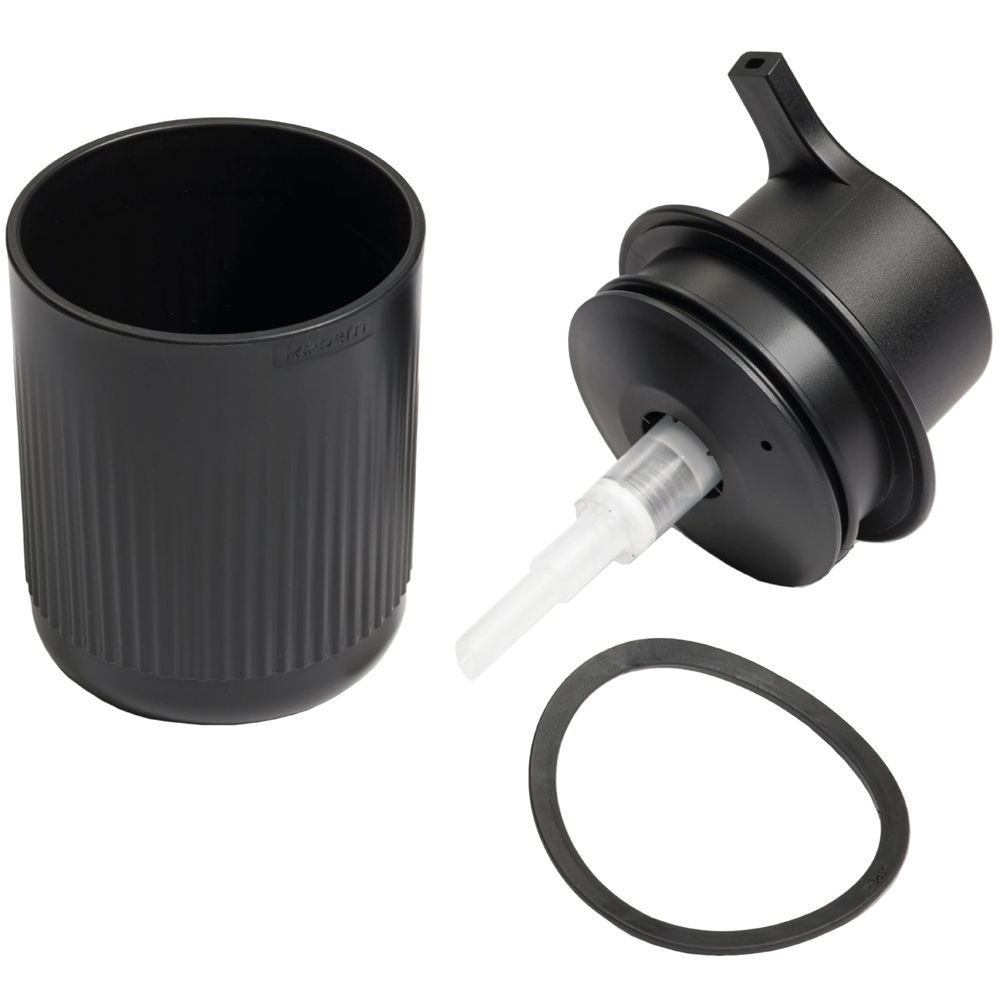 ReBorn Dark Grey Eco Friendly Wall Mounted Recycled Plastic Soap Dispenser 250ml Image 5