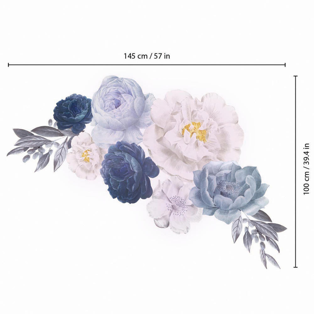 Walplus Flower Theme Peonies Self Adhesive Wall Stickers Image 4