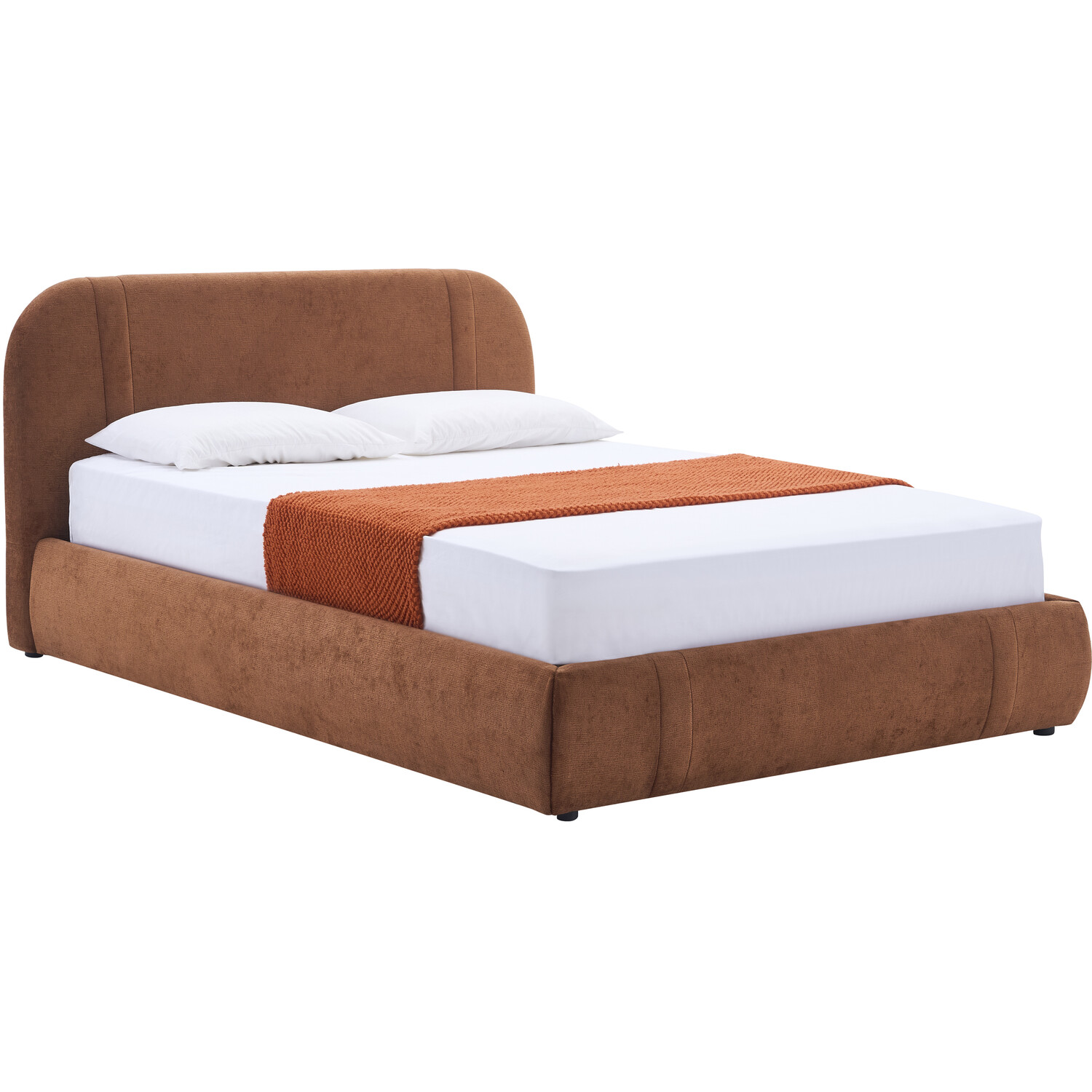 Rhea Ottoman Bed Brown Double Image 6