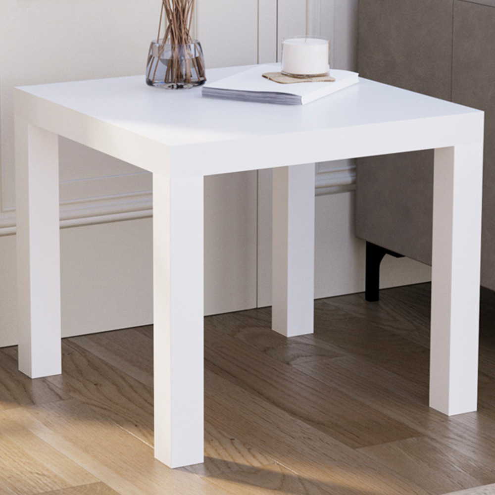 Vida Designs Beeston White Side Table Image 1