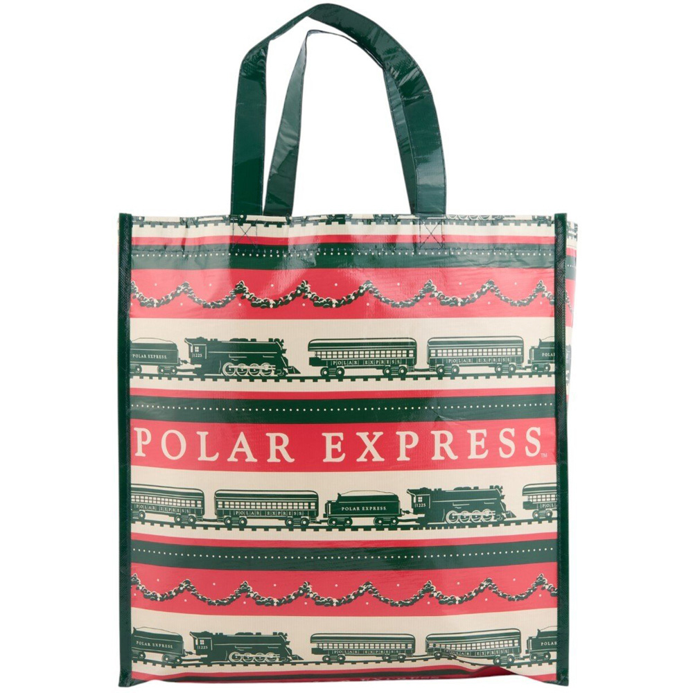 Assorted Polar Express Shopper Bag Blue or Red Image 2