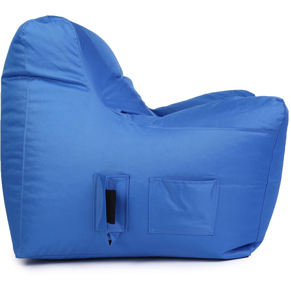 Kaikoo Blue Bean Bag Chair with Pocket Image 2