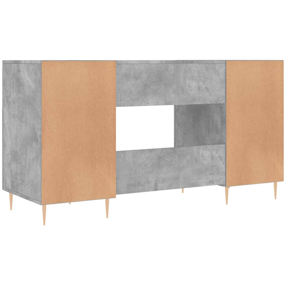 vidaXL 2 Door Computer Desk Concrete Grey Image 7