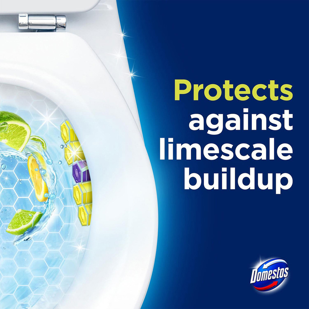 Domestos Power 5 Lime Toilet Rim Block Trio Pack 50g 10 Pack Image 7