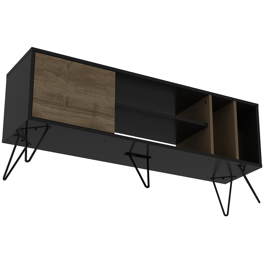 Decorotika Mistico Black and Walnut TV Unit Image 3