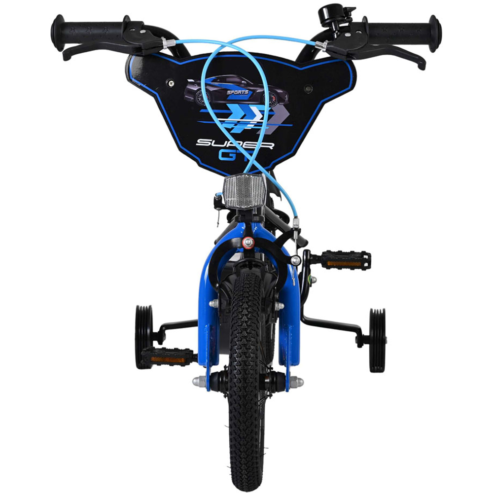 Volare Super GT Kids 12 inch Blue Bike with Stabilisers Image 3