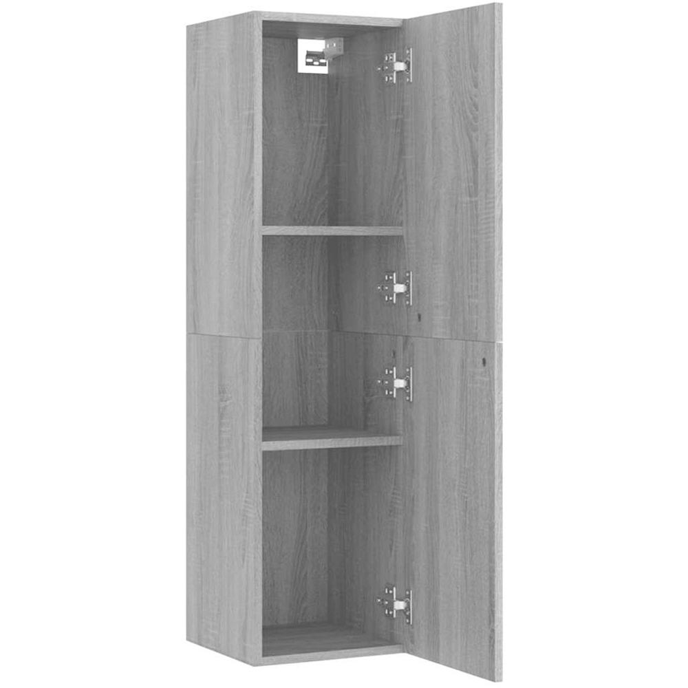 vidaXL Single Door Grey Sonoma Wall Mounted TV Cabinet Image 5