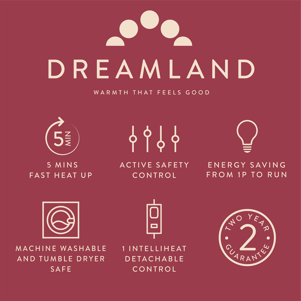 Dreamland Snuggle Up Pink Velvet Heated Throw 120 x 160cm Image 8
