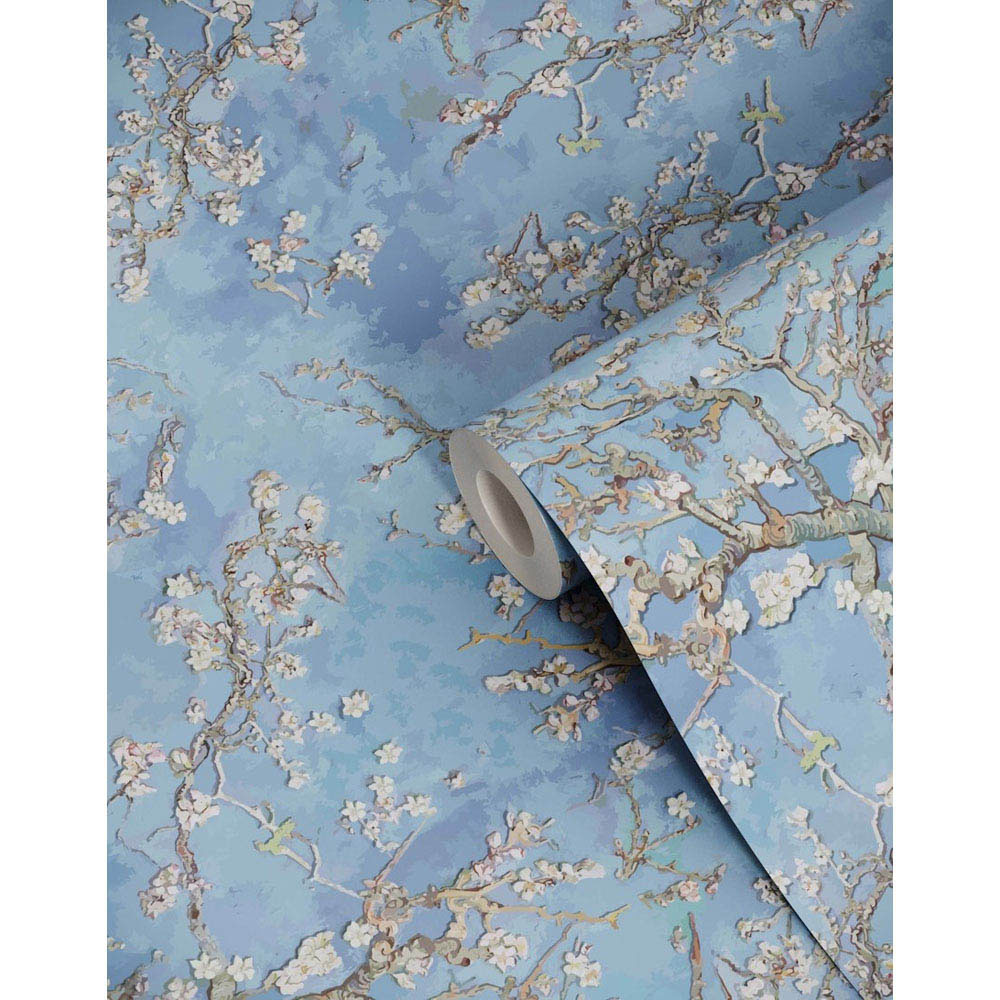 Bobbi Beck Eco Luxury Van Gogh Almond Blossom Blue Wallpaper Image 2