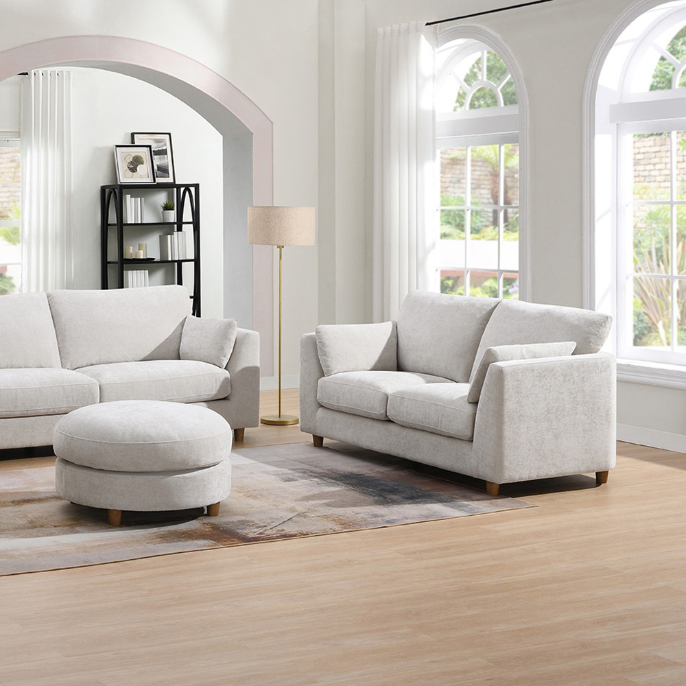 Bushwick 2 Seater Pearl Sofa Image 3
