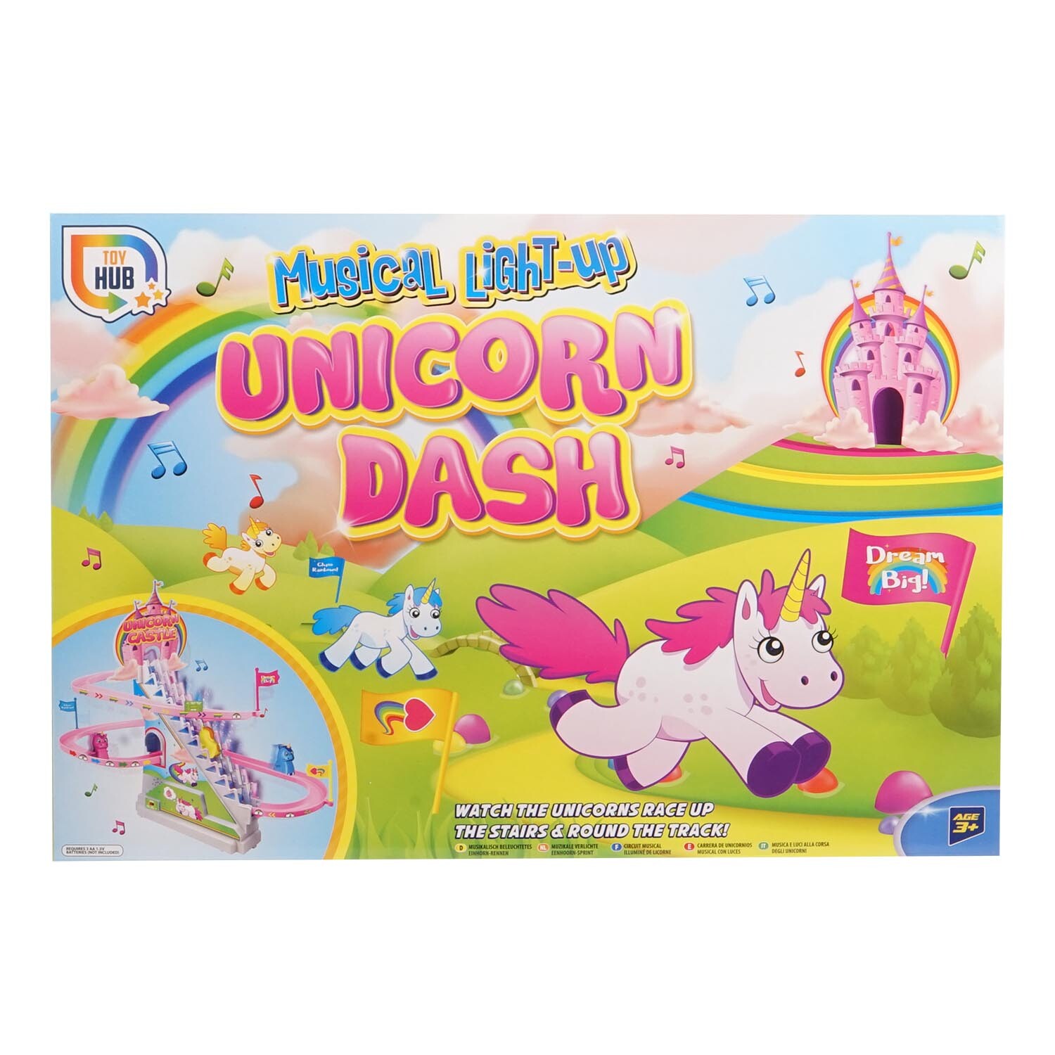 Toy Hub Musical Light-Up Unicorn Dash Playset Image 2