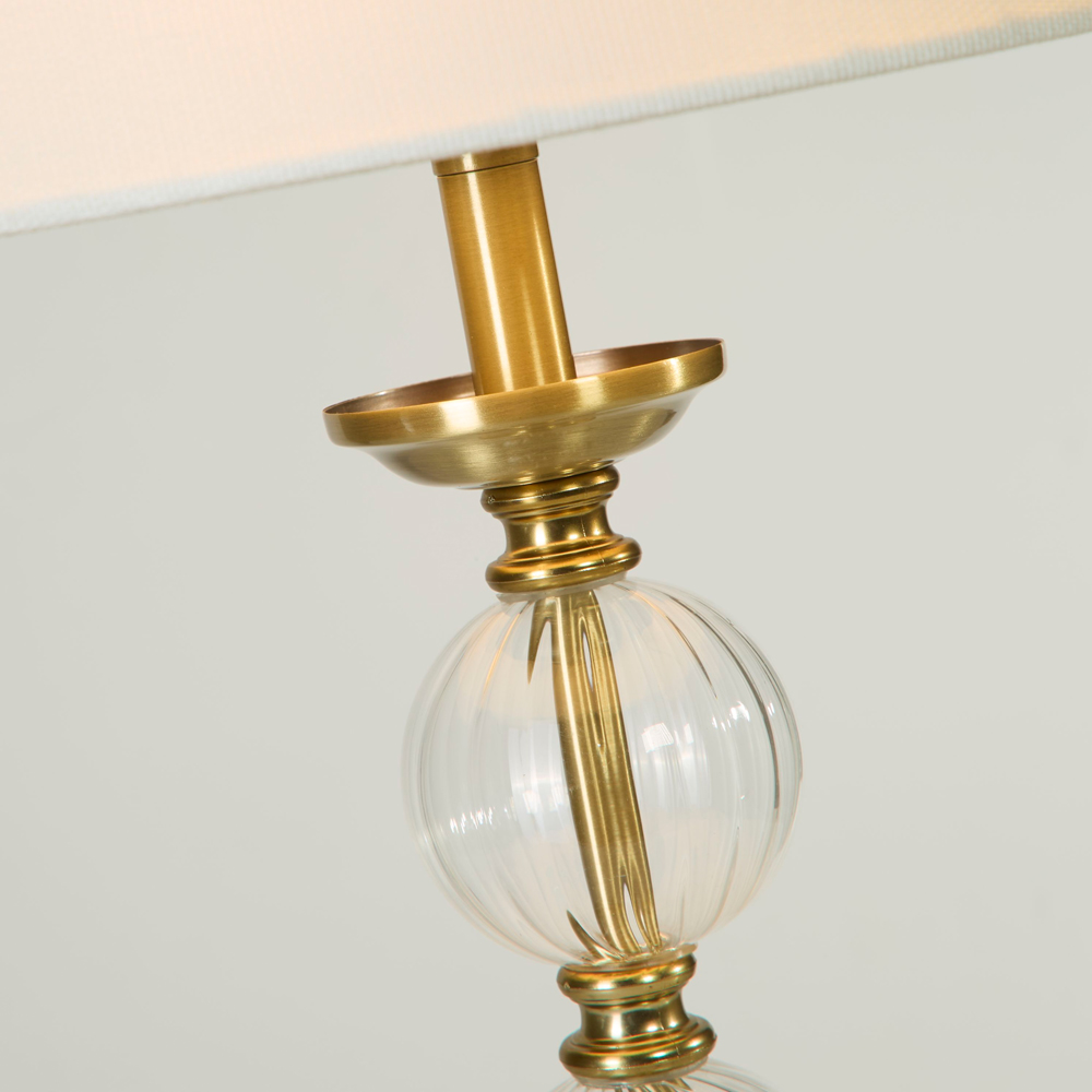 Lighting Collection Goodwin Antique Brass Table Lamp Image 4