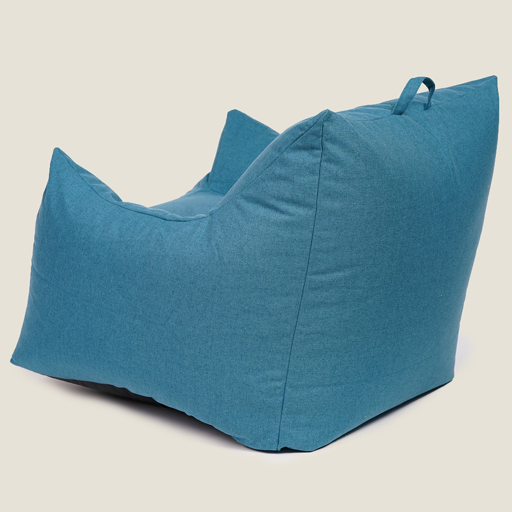Kaikoo Blue Large Luxury Brushed Polyester Bean Bag Chair Image 5