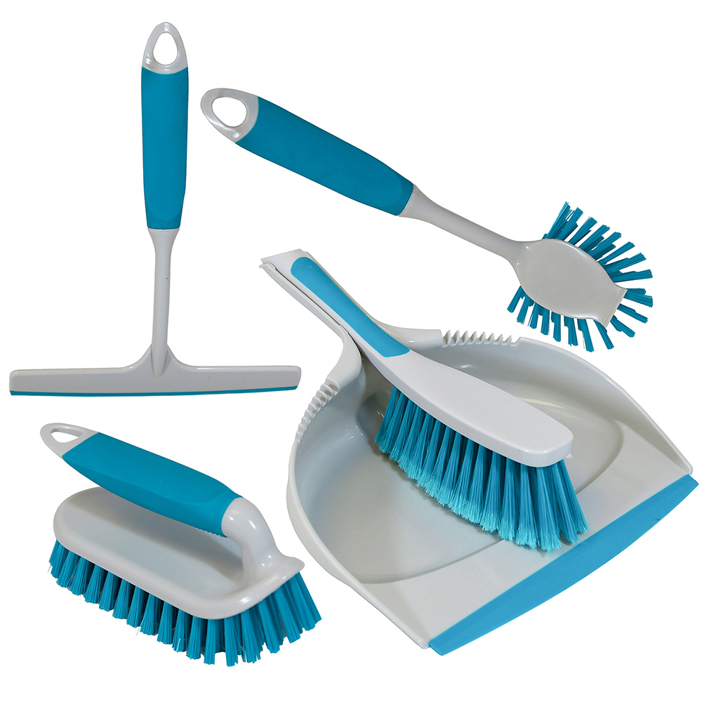 Charles Bentley Brights Blue Cleaning Set 5 Piece Image 1