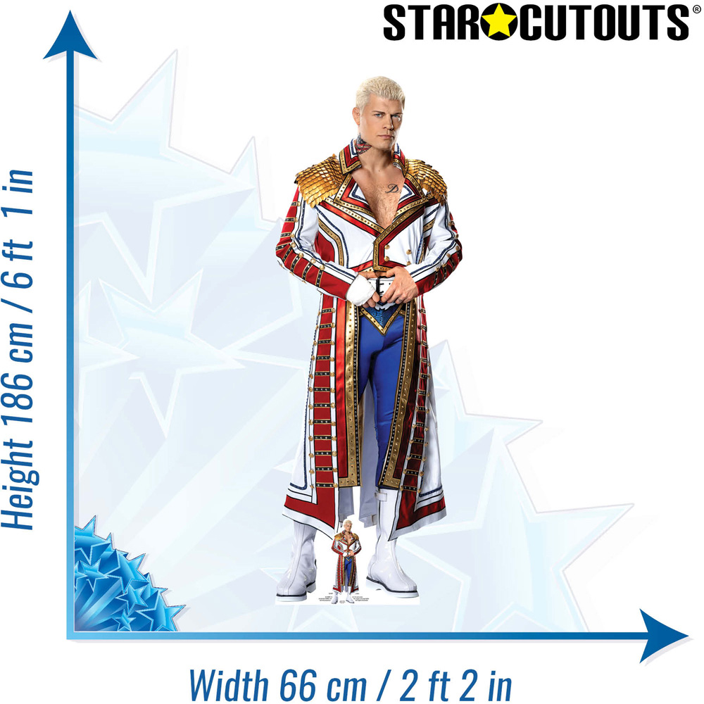 Star Cutouts Cody Rhodes WWE Cardboard Cutout 6.1ft Image 5