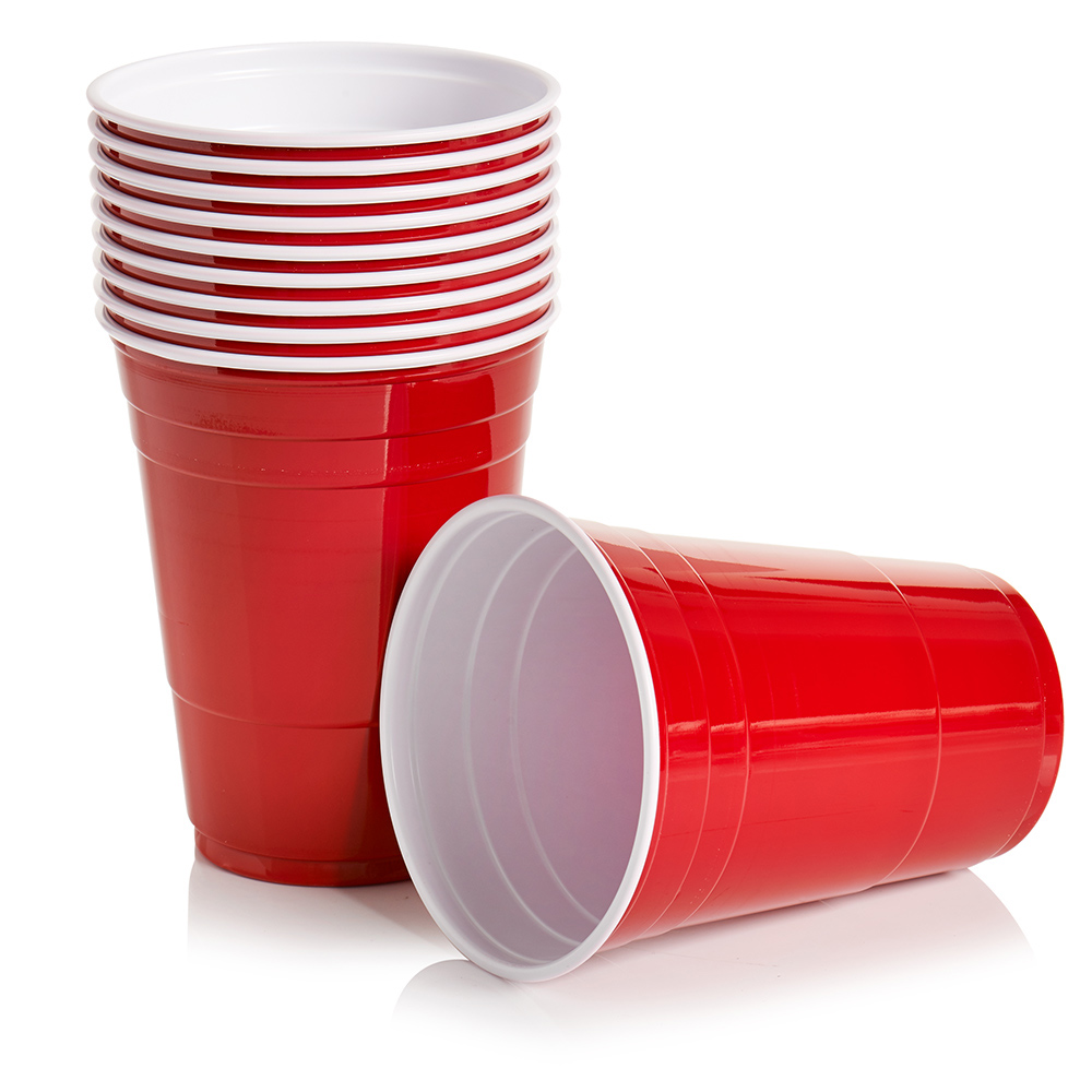 Wilko Red Cups 10 Pack Image 1