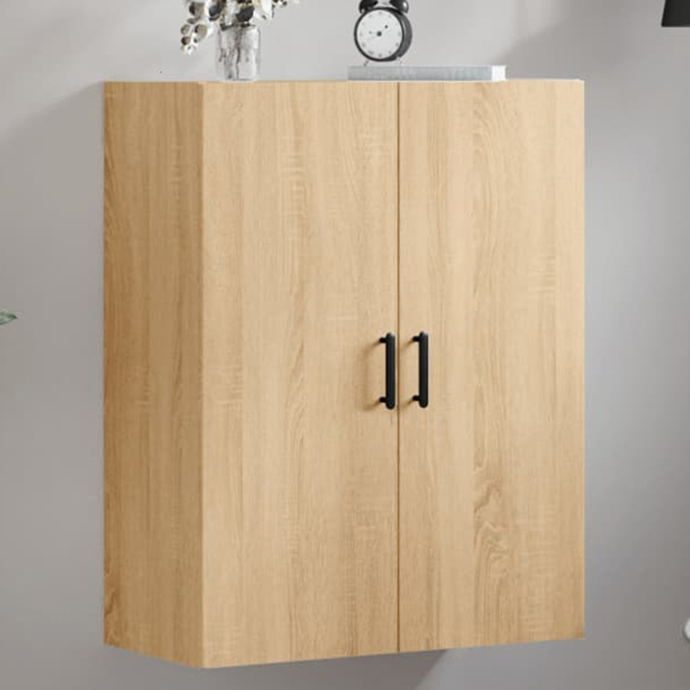 vidaXL 2 Door Brown Sonoma Oak Wall Mounted Cabinet Image 1