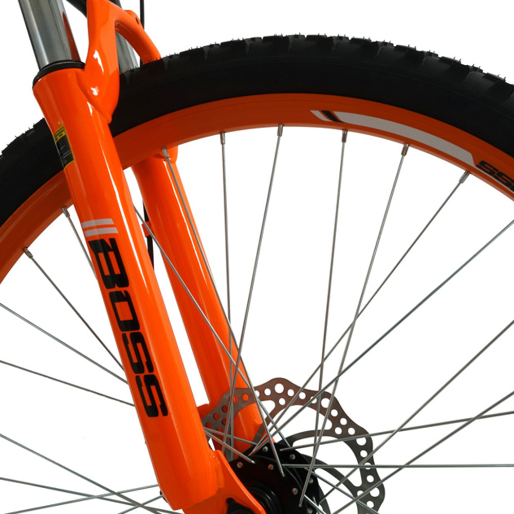 Boss Black Ice 26 inch Black and Orange Mountain Bike Image 4