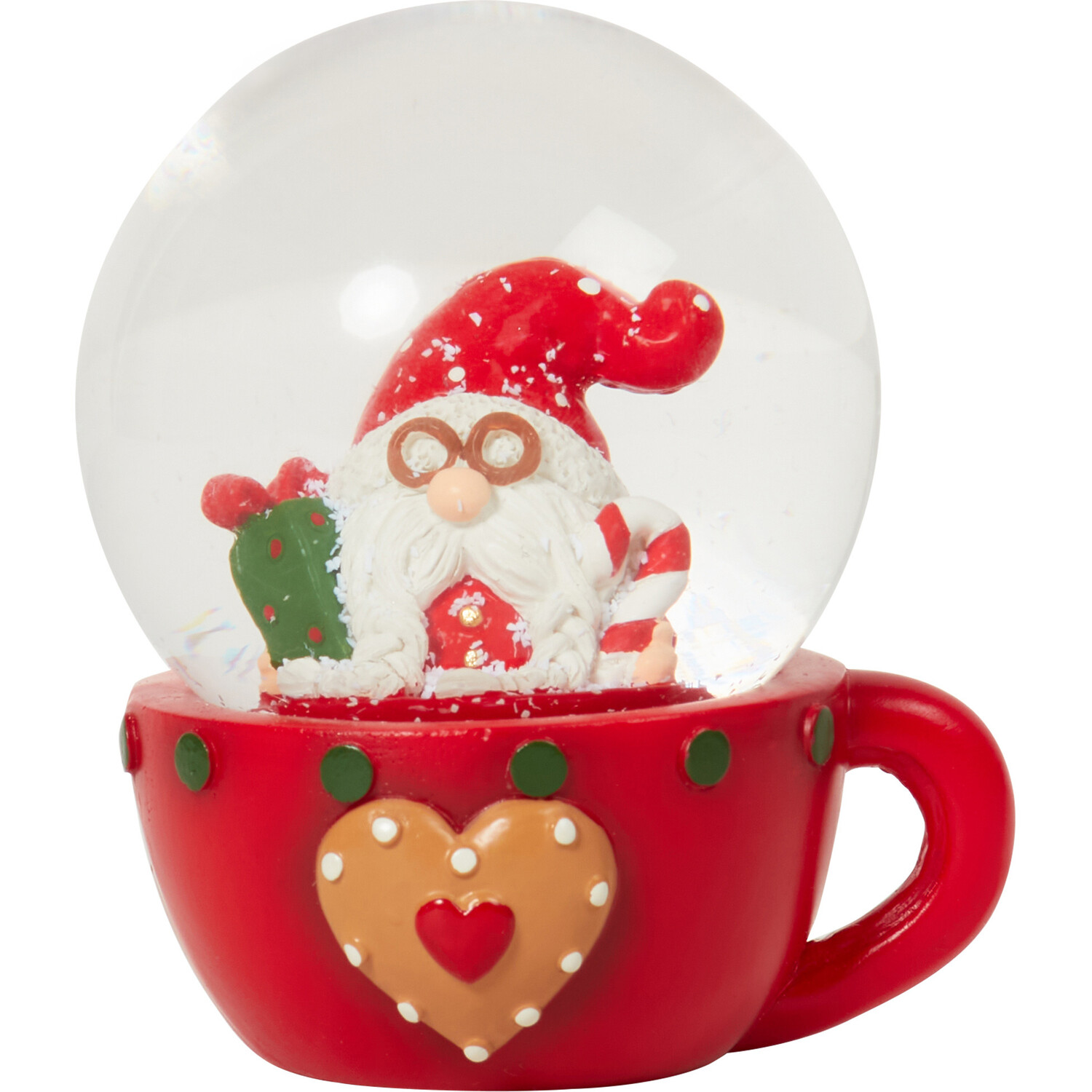 Teacup Gonk Snowglobe - Red Image 1
