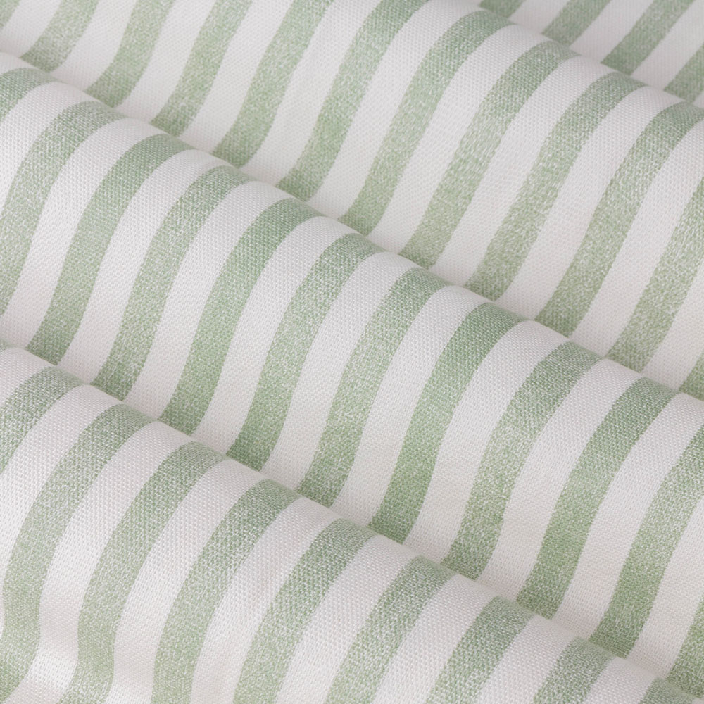 Yard Hebden Eucalyptus Striped Lined Pencil Pleat Curtains 117 x 183cm Image 5