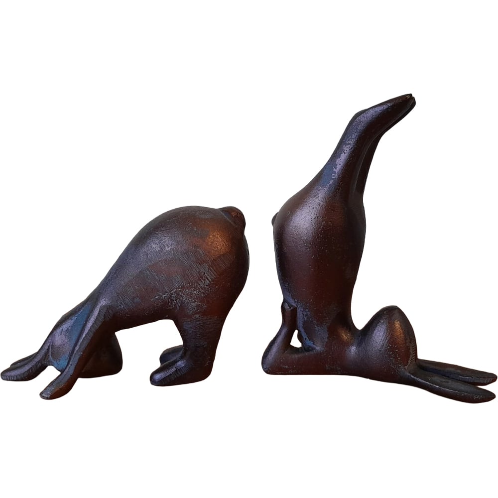 Inspirational Gifting 2 Piece Yoga Bunnies Polystone Resin Garden Ornament Set Image 1