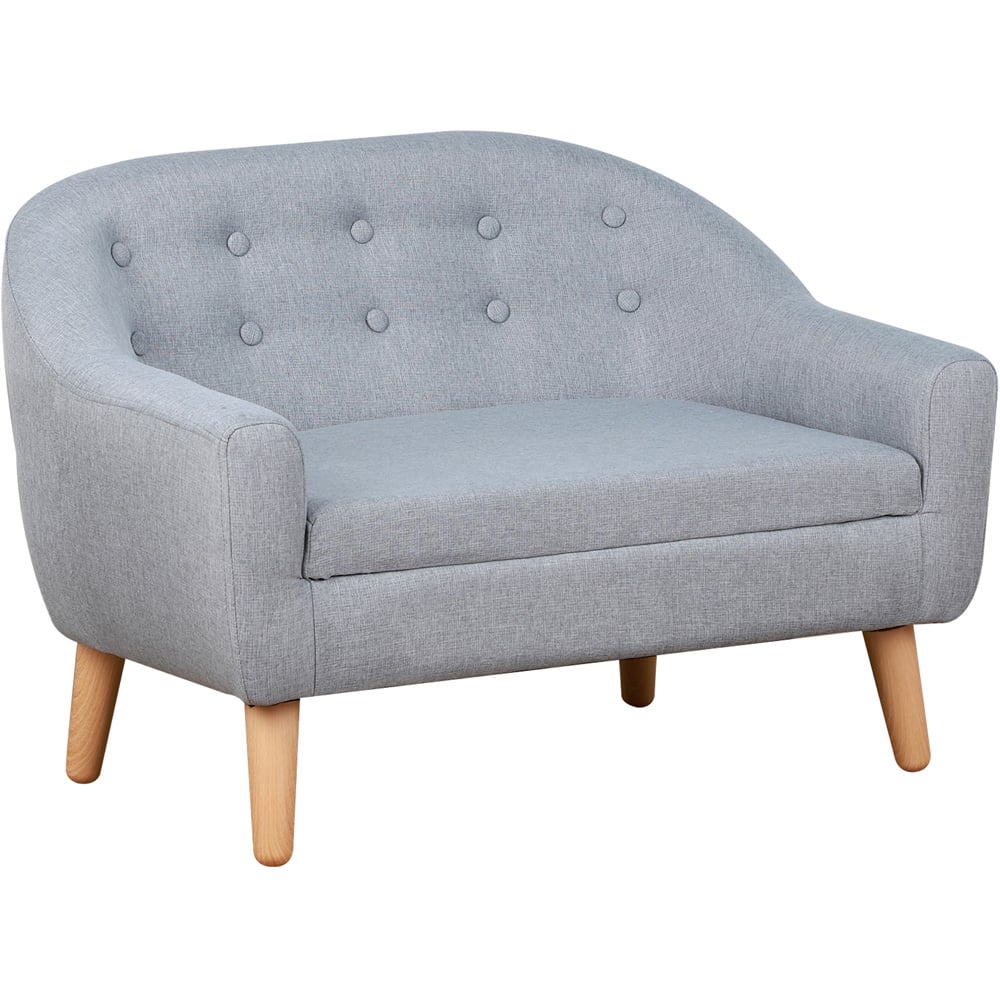 Tommy Toys Grey Mini Kids Sofa Image 2