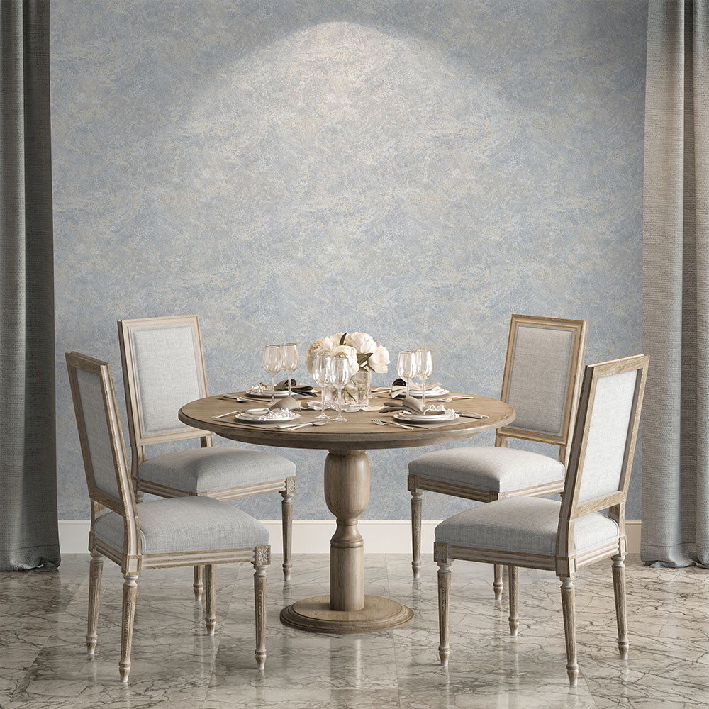 Muriva Venezia Stone Blue Grey Wallpaper Image 4