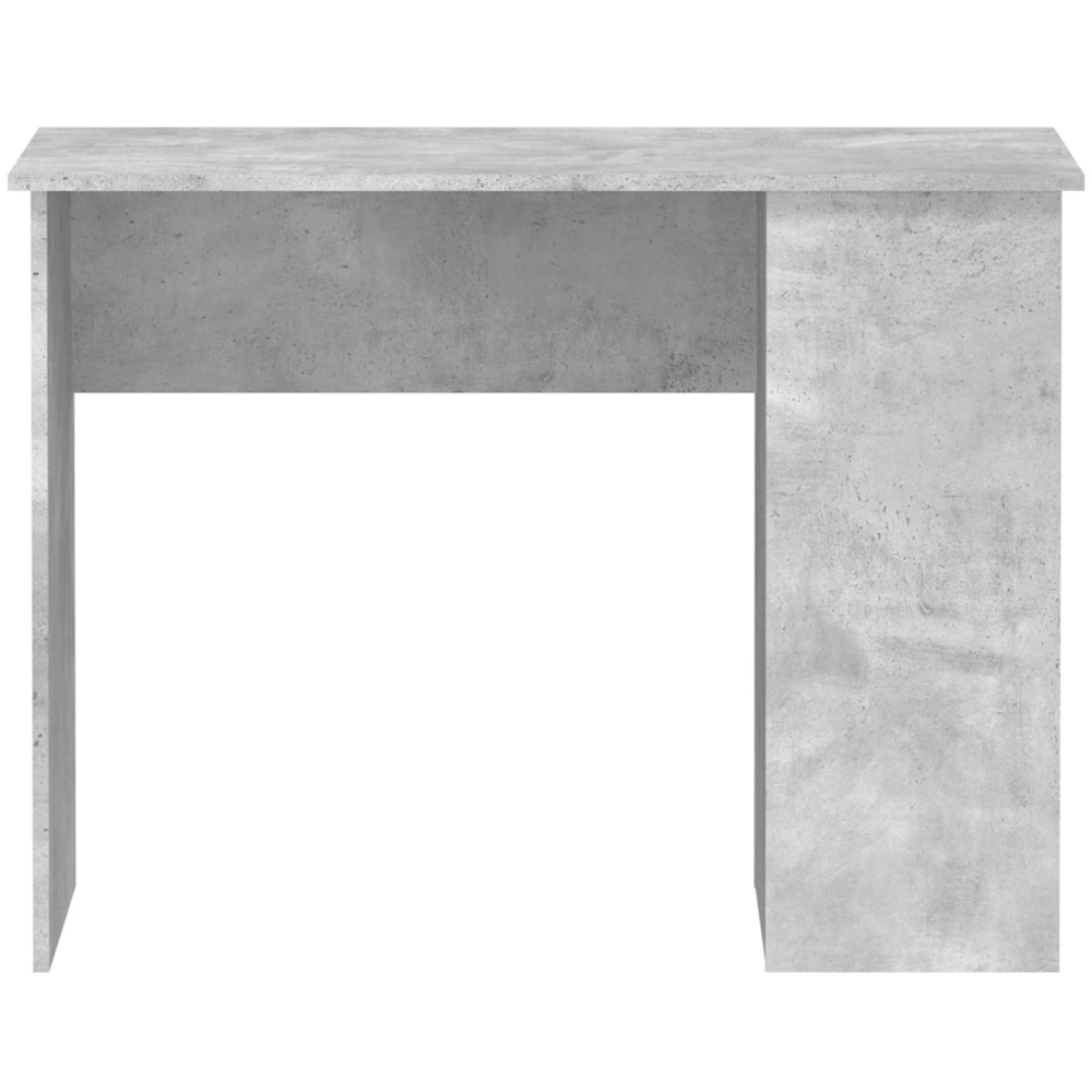 vidaXL 2 Shelf Study Desk Concrete Grey Image 4