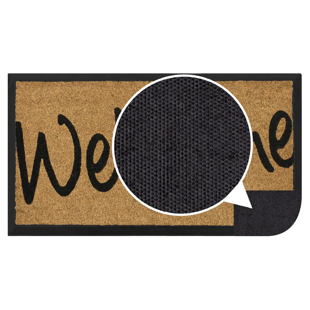 JVL Welcome Granite Scraper Door Mat 40 x 70cm Image 8