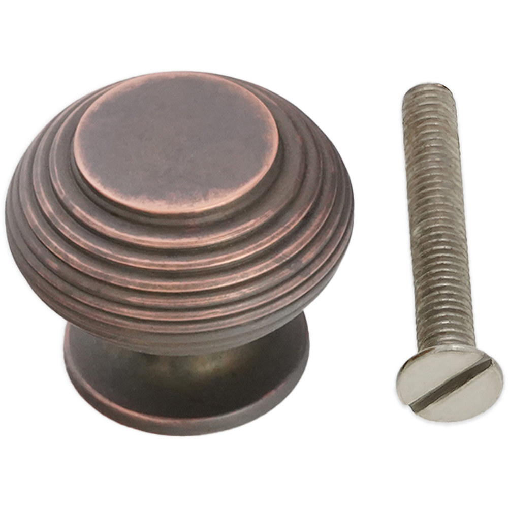 Spira Brass Beehive Aged Bronze Large 41mm Cupboard Knob Image 3