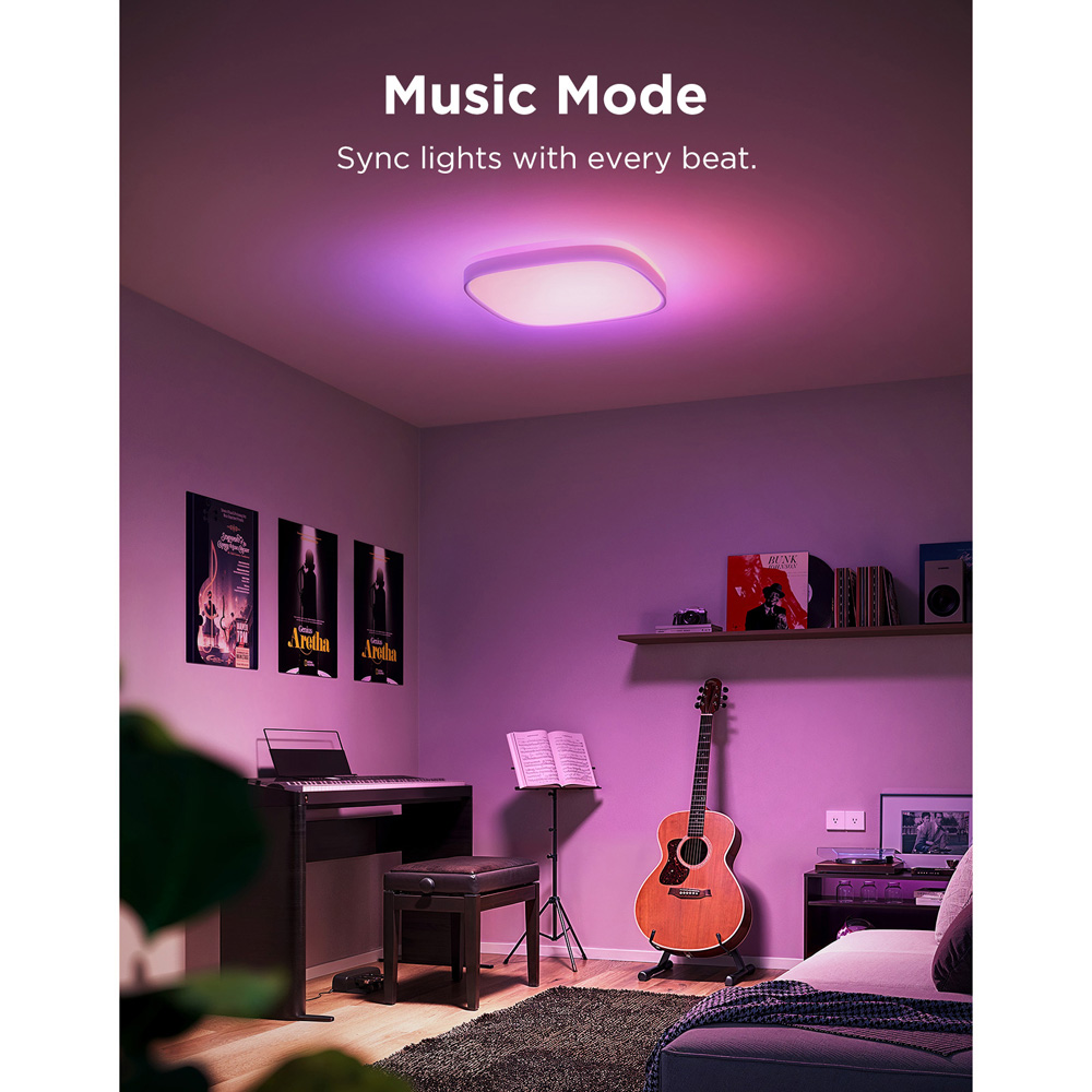 Govee 1S RGBWW and RGBIC Square Smart LED Ceiling Light 12 inch Image 4