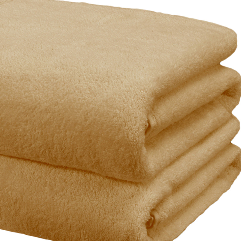 Rapport Home So Soft Ochre Cotton Bath Sheet Set of 2 Image 3