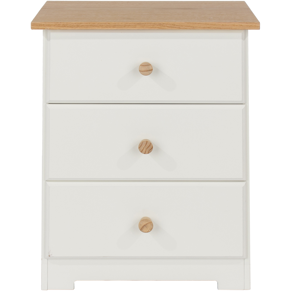 Core Products Colorado 3 Drawer Bedside Cabinet Image 2