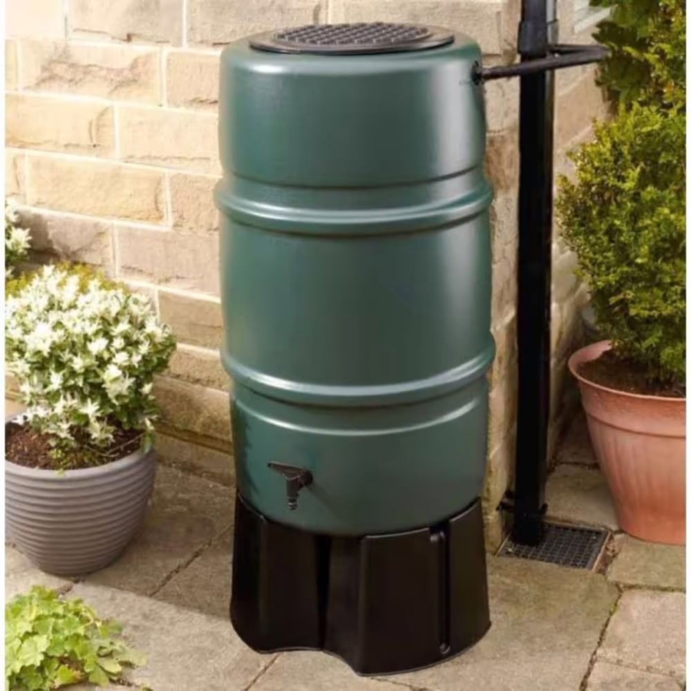 Straight PLC Black Multi Piece Water Butt Stand Image 2