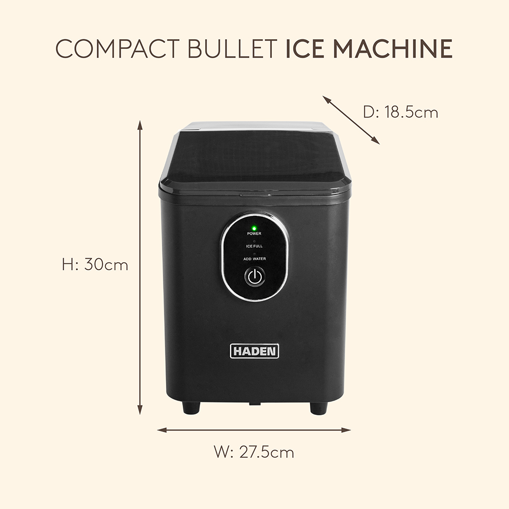 Haden 215819 Black Compact Bullet Ice Machine Image 8