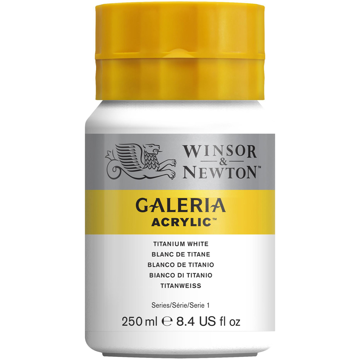 Winsor & Newton Galeria Titanium White Acrylic Paint 250ml Image