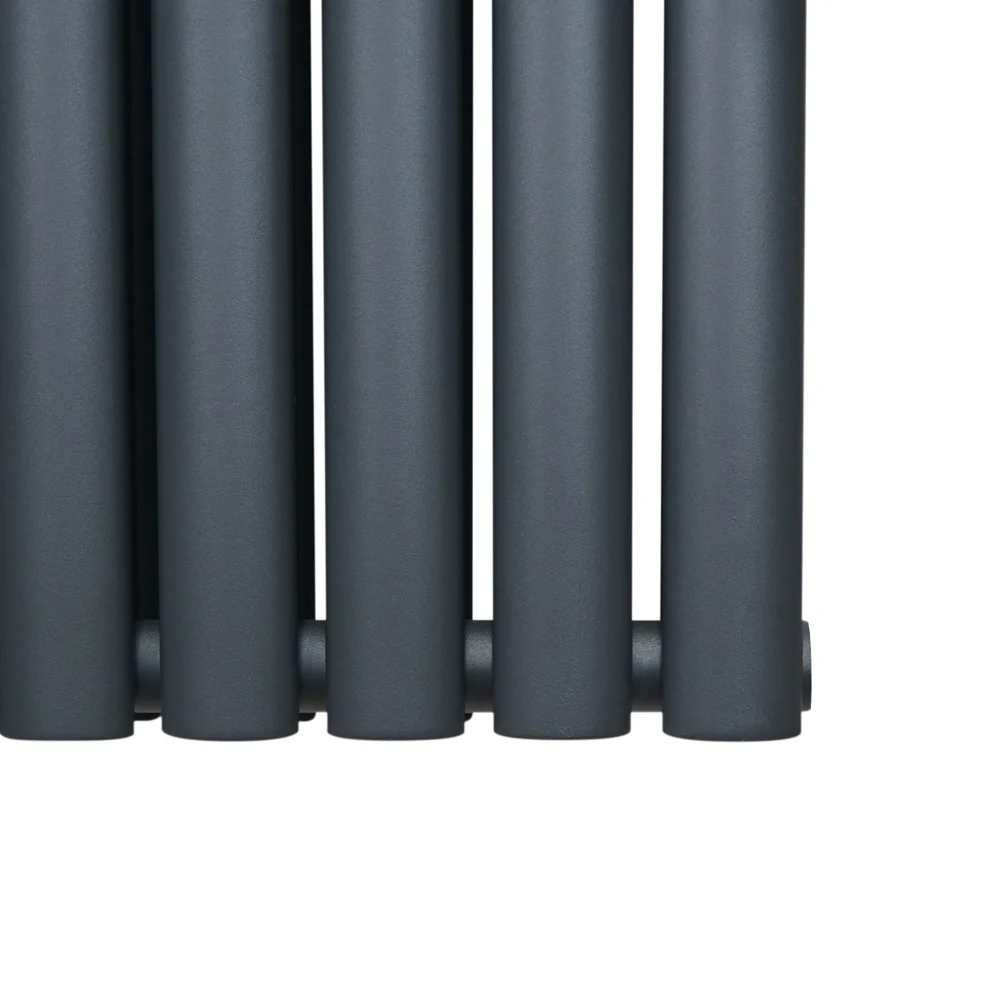 Monster Shop 6421BTU Anthracite Grey Oval Column Radiator 1800 x 480mm Image 5