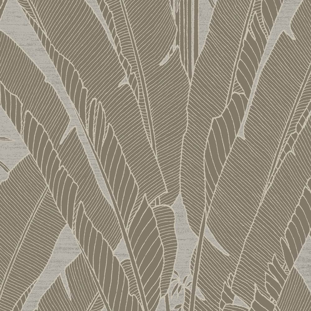 Fresco Leaves Beige and Gold Wallpaper Image 3