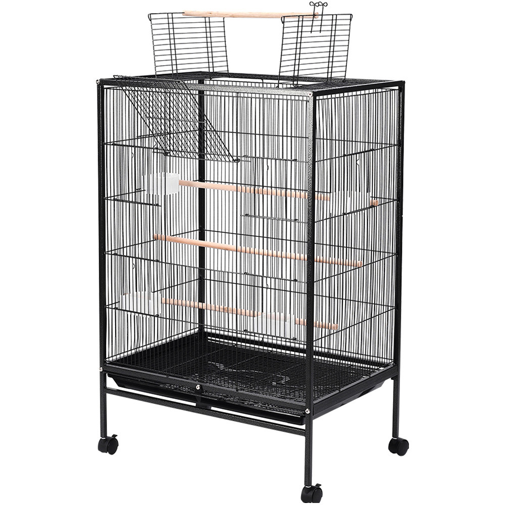 H&O Direct Rolling Bird Cage with Play Top Image 2