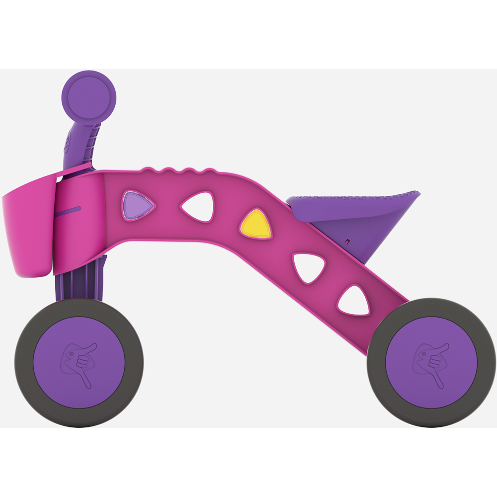 Chillafish ItsiBitsi Fuchsia Ride On with Play Blocks and Storage Basket Image 6