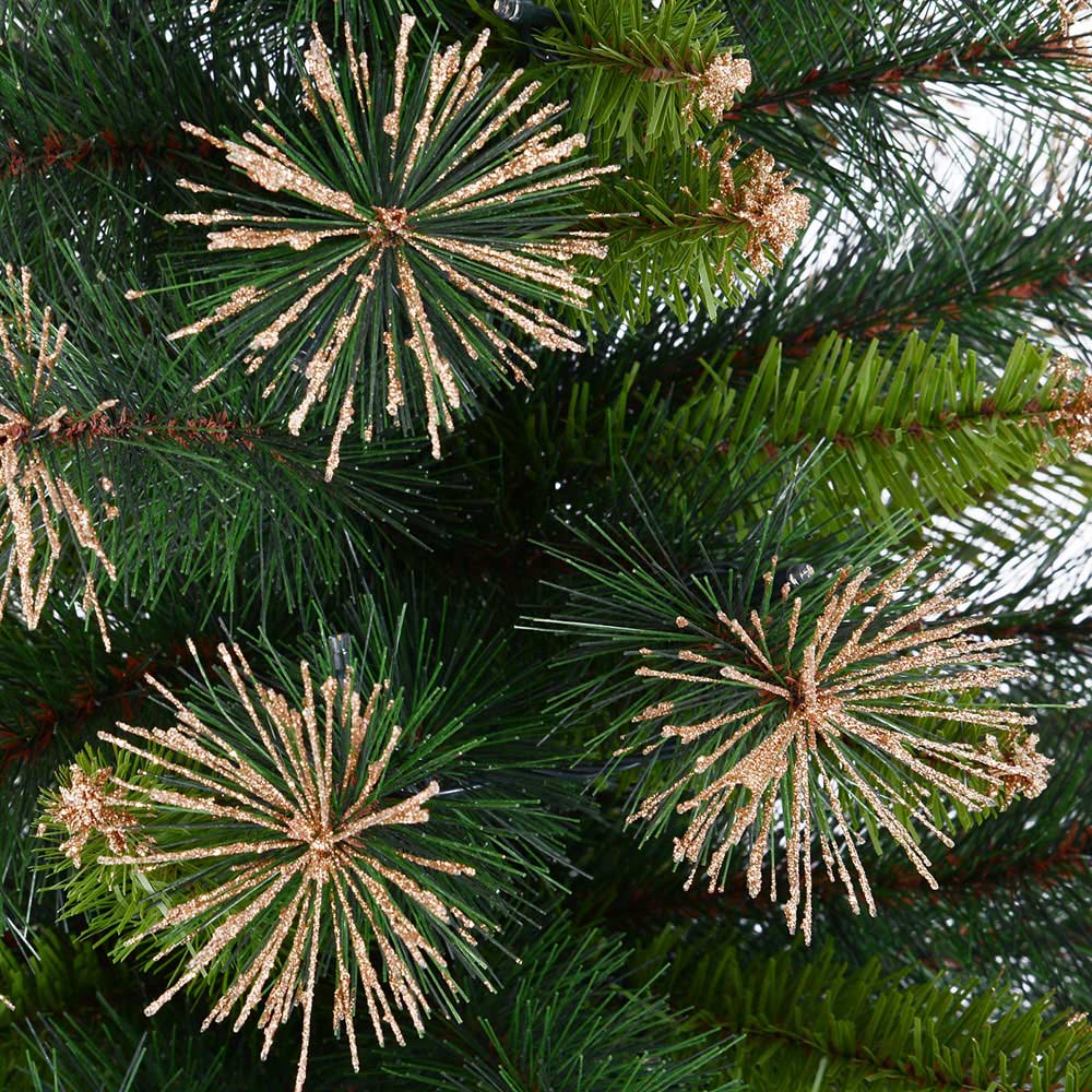 Everglow LED Pre-Lit Green Artificial Christmas Tree 4.9ft Image 3