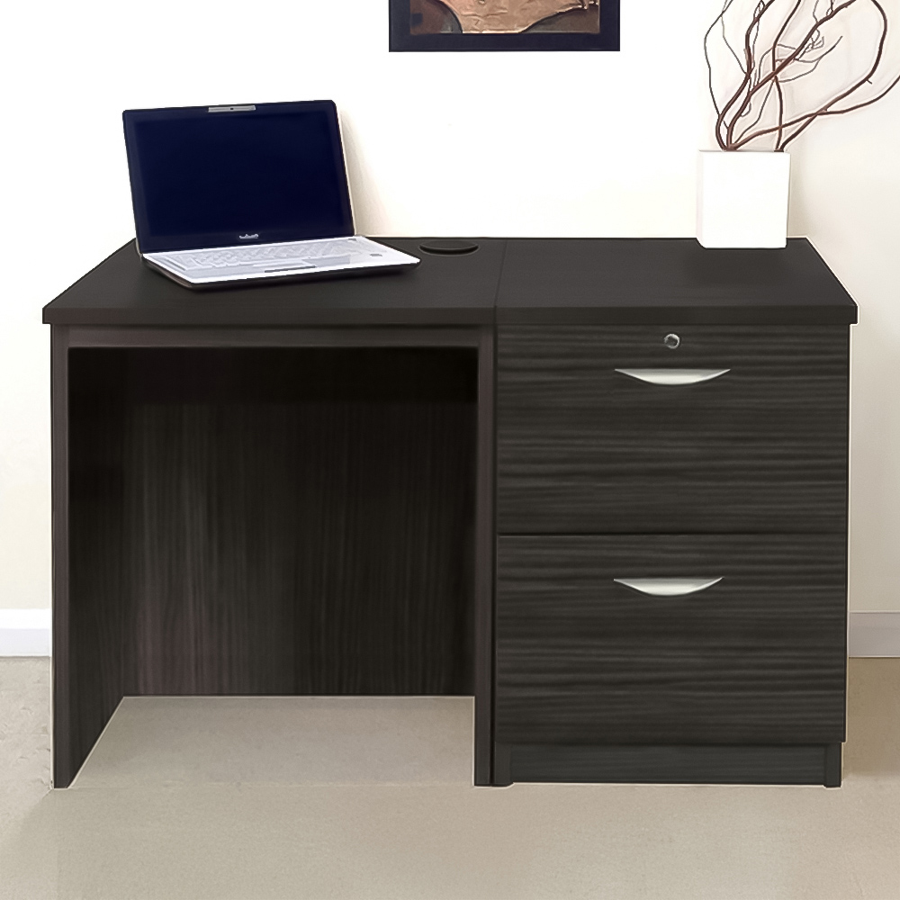 R White Cabinets 2 Drawer Black Set-04 Desk Image 1