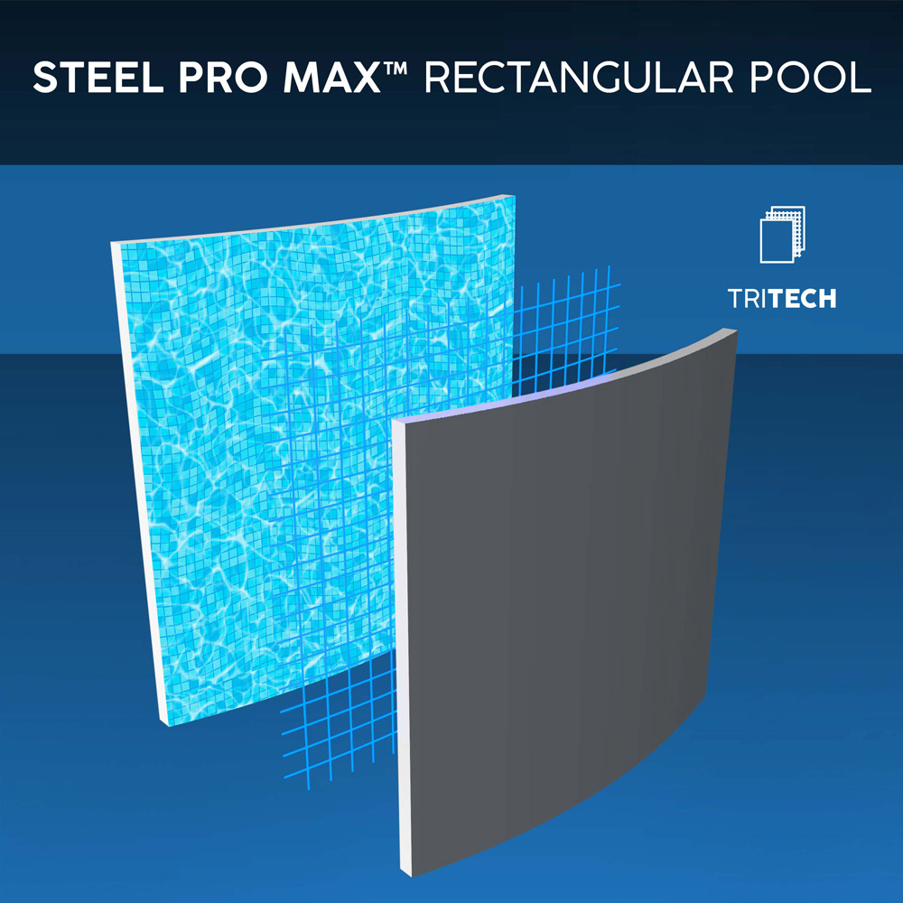 Bestway Steel Pro Max Rectangular Pool Set 16 x 8ft x 48 inch Image 8